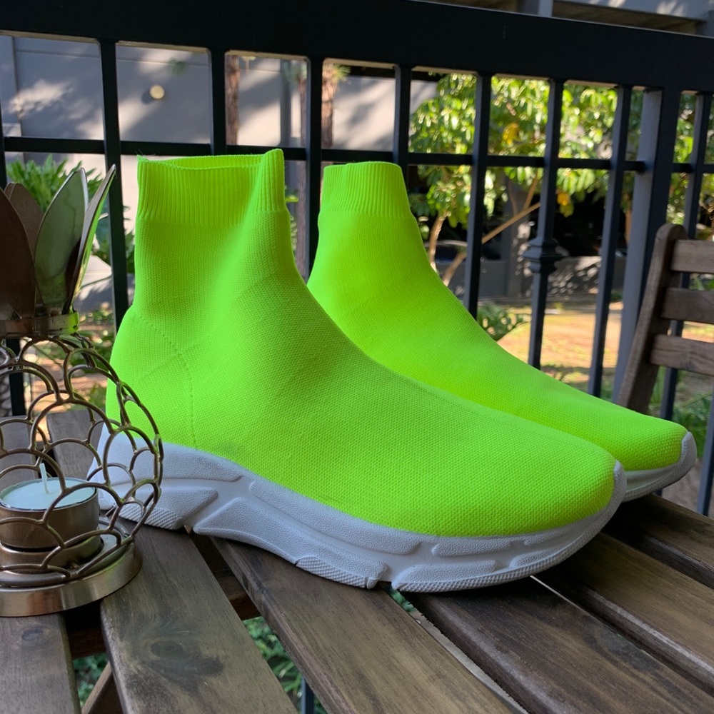 Steve Madden Neon Yellow boots sneakers